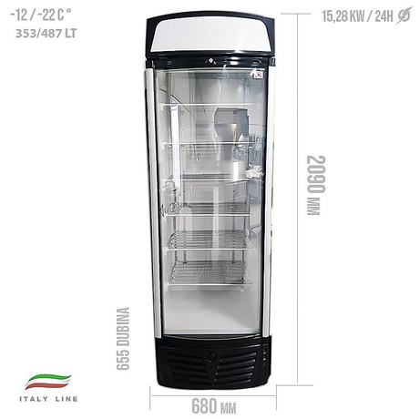 Zamrzivač staklena vrata UDD 440