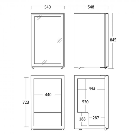 frizideri-za-pice/dc-126bb-frizider-sa-staklenim-vratima-4